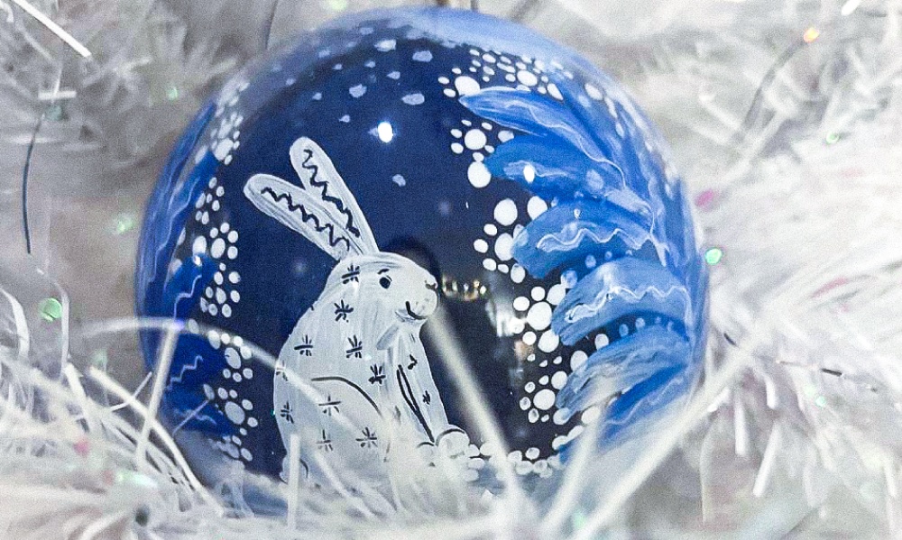  MASTER CLASS ON PAINTING CHRISTMAS TREE BALLS "A GZHEL NEW YEAR'S FAIRY TALE" 6+
